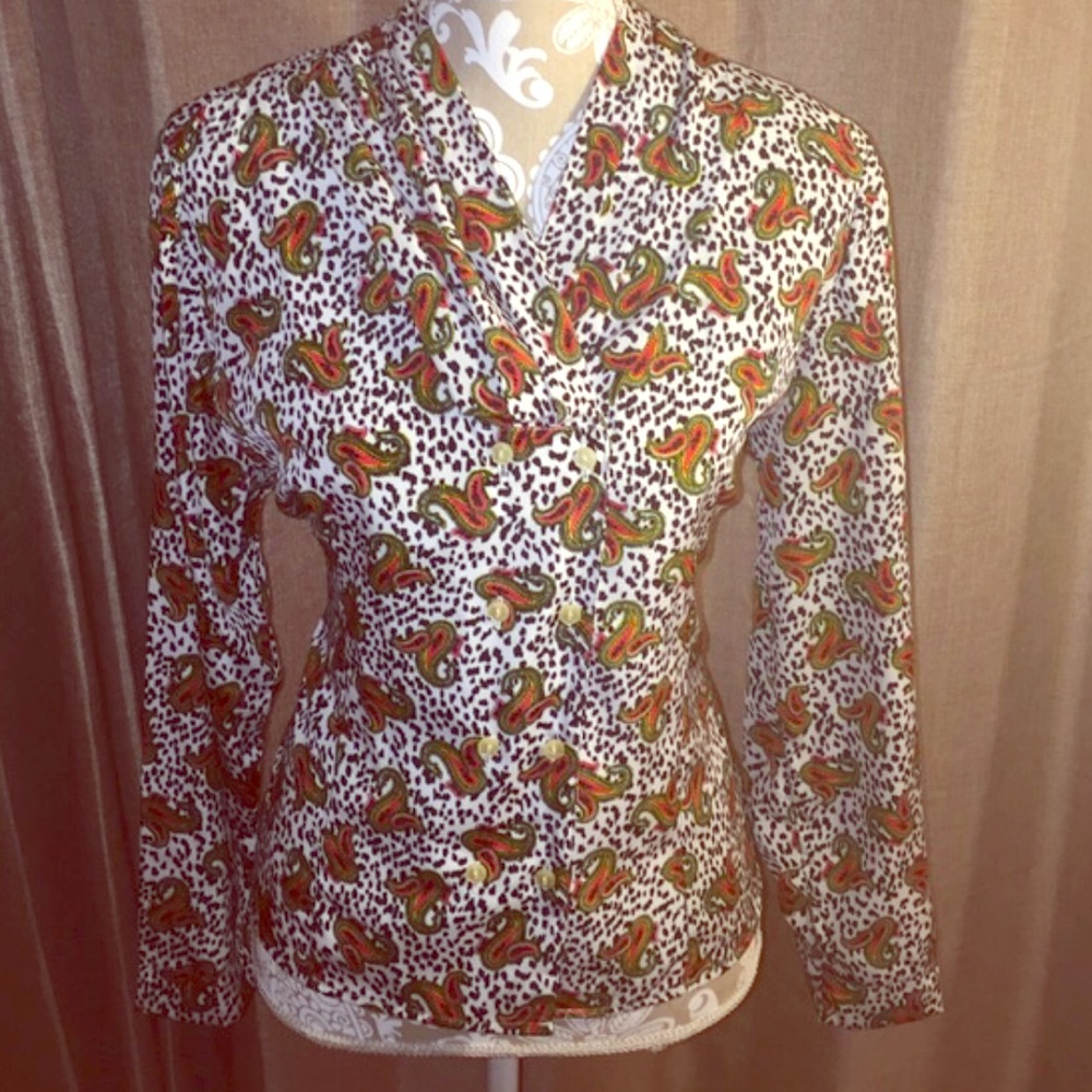 Vintage Paisley Blouse
